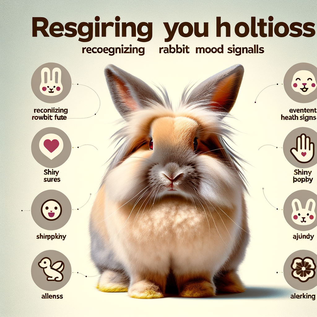 Lionhead Rabbit displaying happy behavior and health symptoms, providing insight into understanding rabbit emotions and mood signs for a content and healthy bunny.