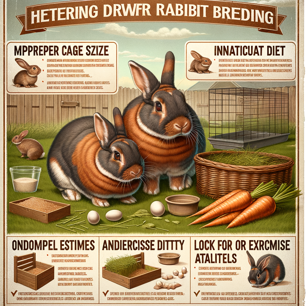 Healthy Netherland Dwarf rabbits in a breeding environment, illustrating common pitfalls in rabbit breeding and best practices for breeding Netherland Dwarfs, highlighting Netherland Dwarf rabbit care and breeding tips.